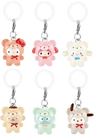 サンリオキャラクターズ めじるしアクセサリー ラテクマデザイン 全6種セット コンプ コンプリートセットのサムネイル