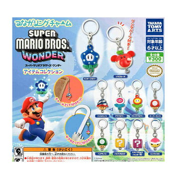 つながリングチャーム スーパーマリオブラザーズ ワンダー アイテムコレクション 全10種セット コンプ コンプリートセット