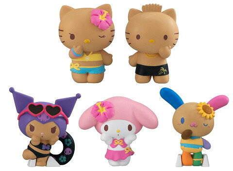 サンリオキャラクターズ みんなでバカンスフィギュア 全5種セット コンプ コンプリートセットのサムネイル