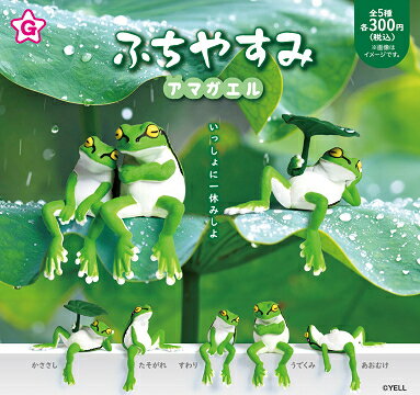 ふちやすみ アマガエル 全5種セット コンプ コンプリートセット【2025年10月予約】のサムネイル