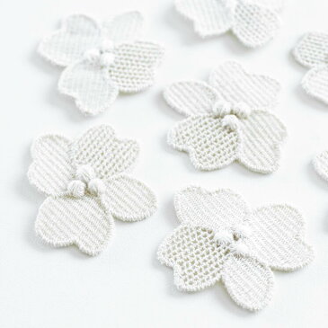 【20%OFF】刺繍小花モチーフ オリジナルコード刺繍 2個入 花びら リボン テープ リメイク 縁取り クラフト ハンドメイド カラフル お花 アジアン エスニック ヒッピー 手芸用品 ハンドメイド 手作り 染め キラキラ フリンジ ラメ入 手芸雑貨 リメイク ダンス 衣装