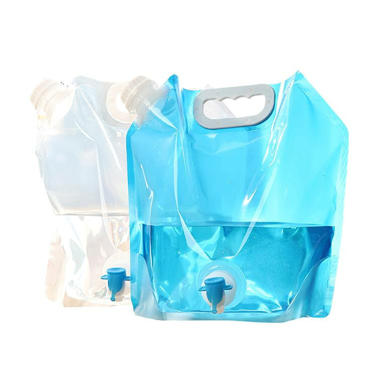防災タンク プラスチック 【4個セット】 防災 10L アウトドア 5L 蛇口 水袋 軽量 ...