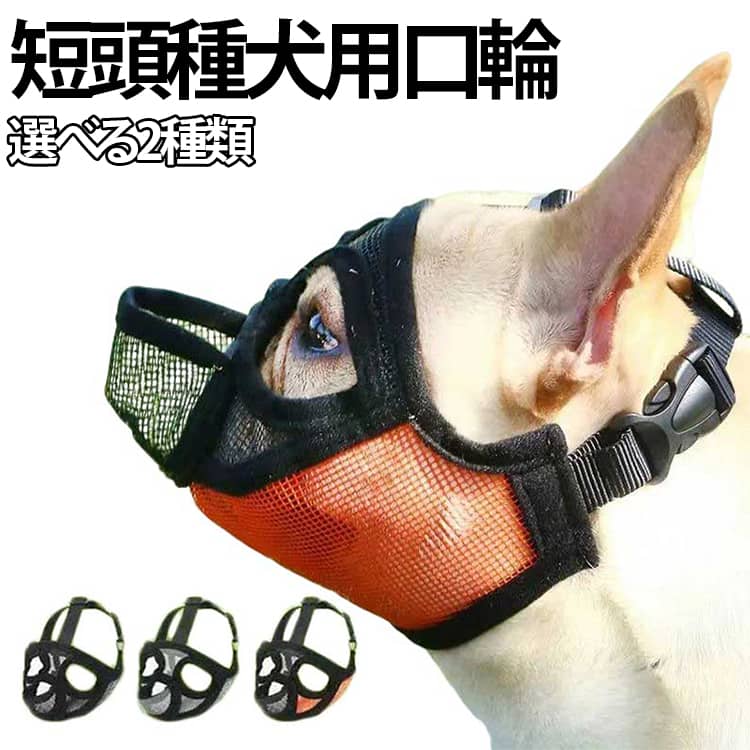 Training Goods - マズルドッグマズル 選べる2種類 しつけ用口輪 犬用マズル 短頭種犬用 選べる2種類 口輪 無駄吠え防止 噛みつき グッズ 犬 マスク メッシュ マズル 犬用口輪 拾い食い防止 ワンちゃん 無駄吠え 送料無料 無駄吠え防止 噛みつき防止 噛みつき
