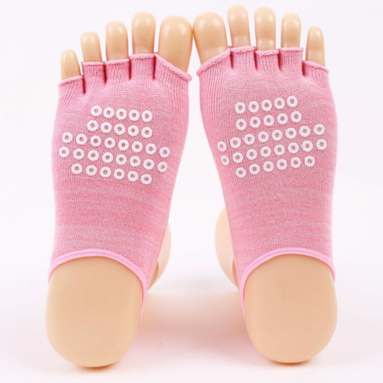 【送料無料】5本指 靴下 ソックス ヨガウェア つま先なし ヨガ靴下 ヨガソックス 5本指 滑り止め シリコン ストレッチ ヨガ ピラティス トレーニングウェア スポーツウェア ヨガ用靴下 ヨガ用ソックス 部屋履き 足指開き 22〜24.5cm