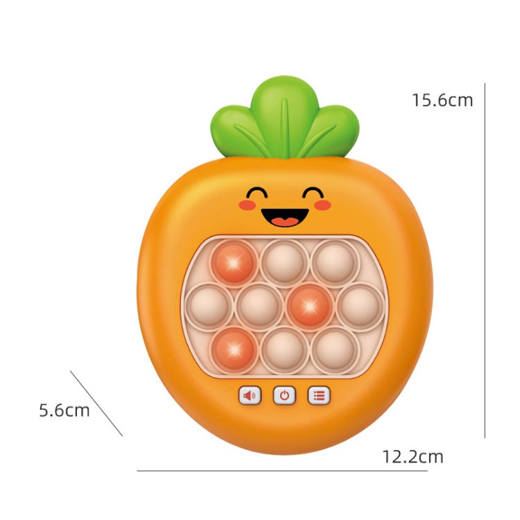自閉症 光る おもちゃ バブル ポップイット 子供 玩具 スクイーズ ゲーム 玩具 ASMR キーホルダー 電動 知育 全3種 多動症 キャロット 触覚遊び フィジェット 光るおもちゃ 知育玩具 音楽付き なし プッシュポップ mirei0423-10011882 クレアガール サンプル画像3