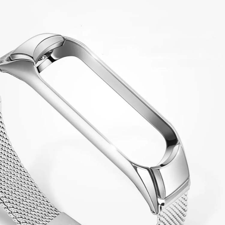 クレアガールの【送料無料】Xiaomi Mi band 3 4 5 6 全対応 ステンレス 交換ベルト スマートウォッチ シャオミバンド 交換ベルトフォーマル 定番のカラー 実用 おしゃれ 軽量 フォーマル ミーバンド｜アングル3