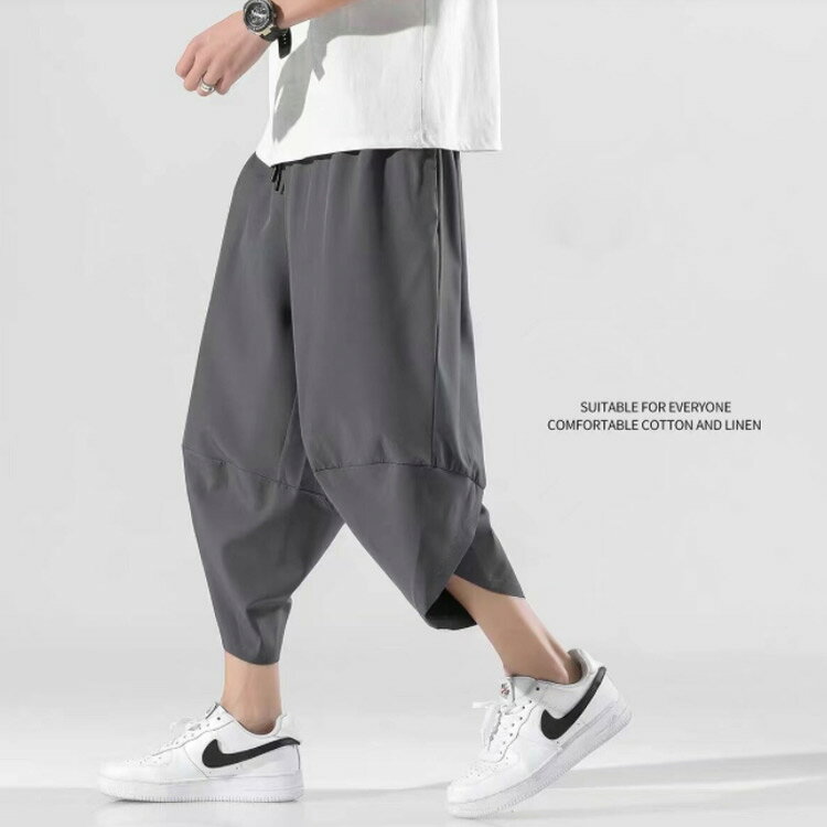 7分丈 M-5XL ズボン サルエルパンツ M-5XL メンズ パンツ 袴 大きいサイズ アラジ...