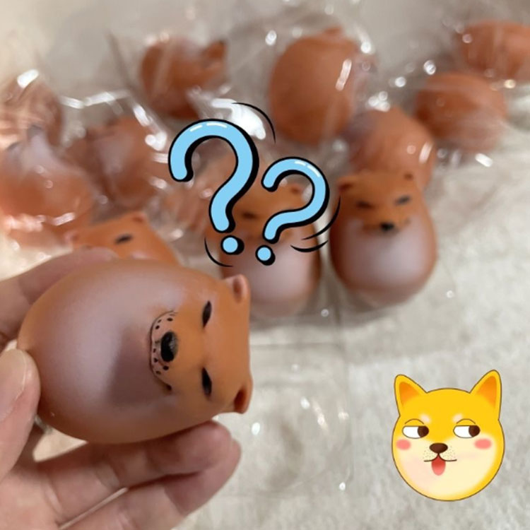 犬 ストレス解消 【4個入り】 卵 スクイーズおもちゃ 【4個入り】 柴犬 エッグドッ...
