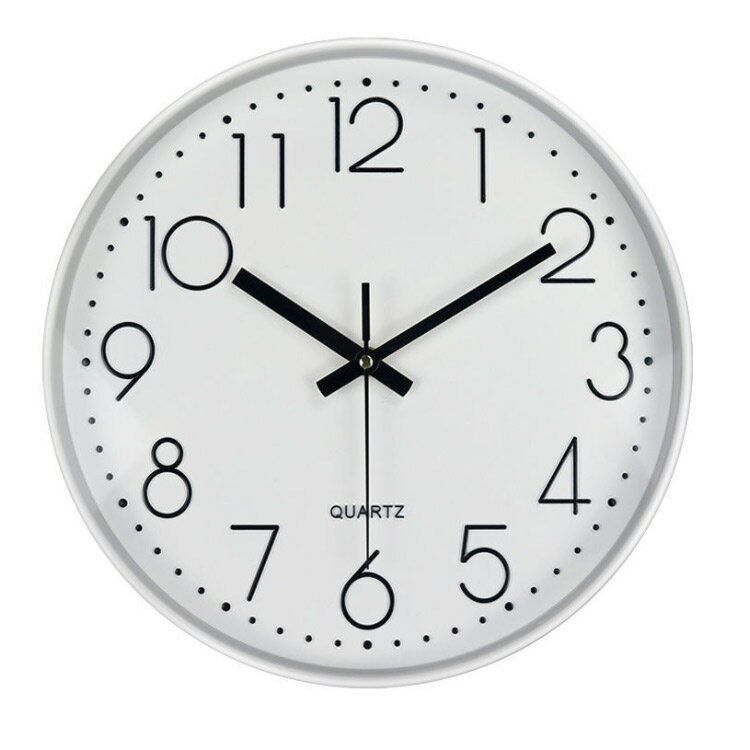 インテリア 掛け時計 壁掛け時計 北欧 ウォールクロック 乾電池式 掛け時計 静音 直径30cm オシャレ シンプル 見やすい 子供部屋 寝室 一人暮らし 新築祝い プレゼント [2]