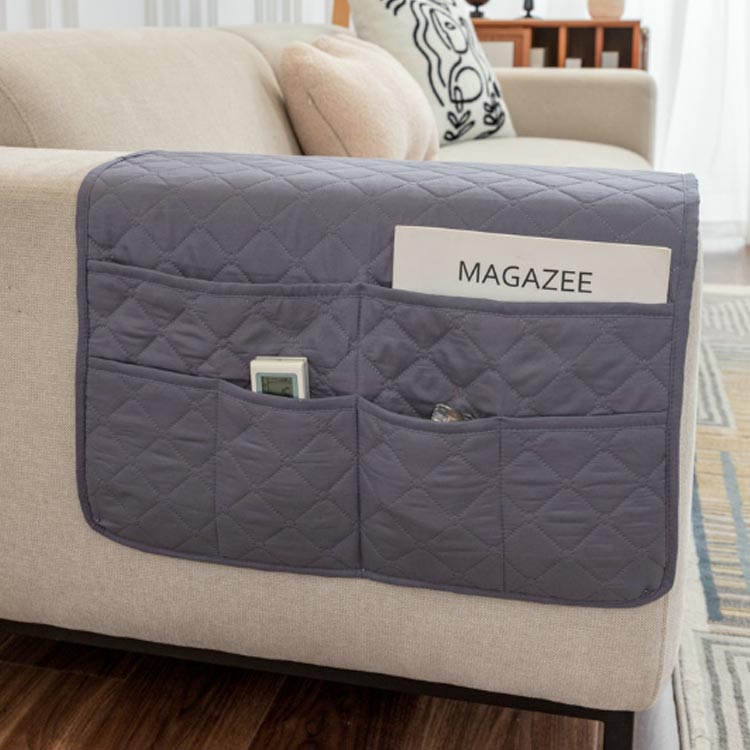 ソファー 掛け袋 収納ポケット 収納 手すりカバー リモコン 撥水 サイドポケット レザーソファー保護カバー サイドポケット 収納袋 防水 滑り止め ソファ収納バッグ スマホ 雑誌 小物入れ 雑貨整理 [2]