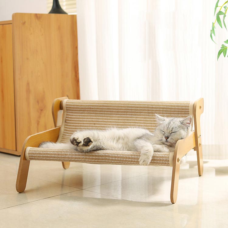 爪研ぎベッド 夏用ひんやりマットタイプ 猫 ソファ つめとぎ キャットチェア 爪研...