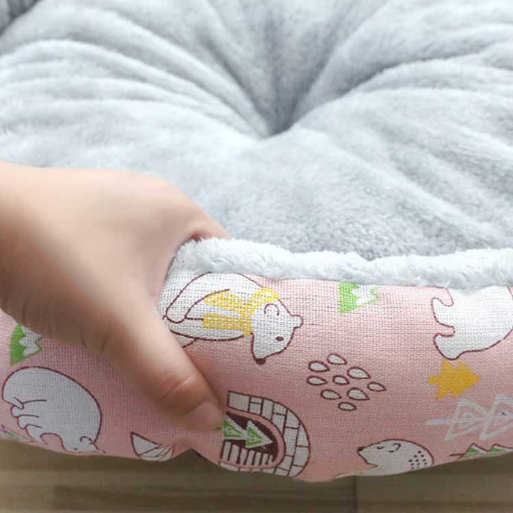 秋冬 暖かい 冬寝袋 あったか 洗える ペットクッション 猫犬兼用 ふわふわ ふかふ...