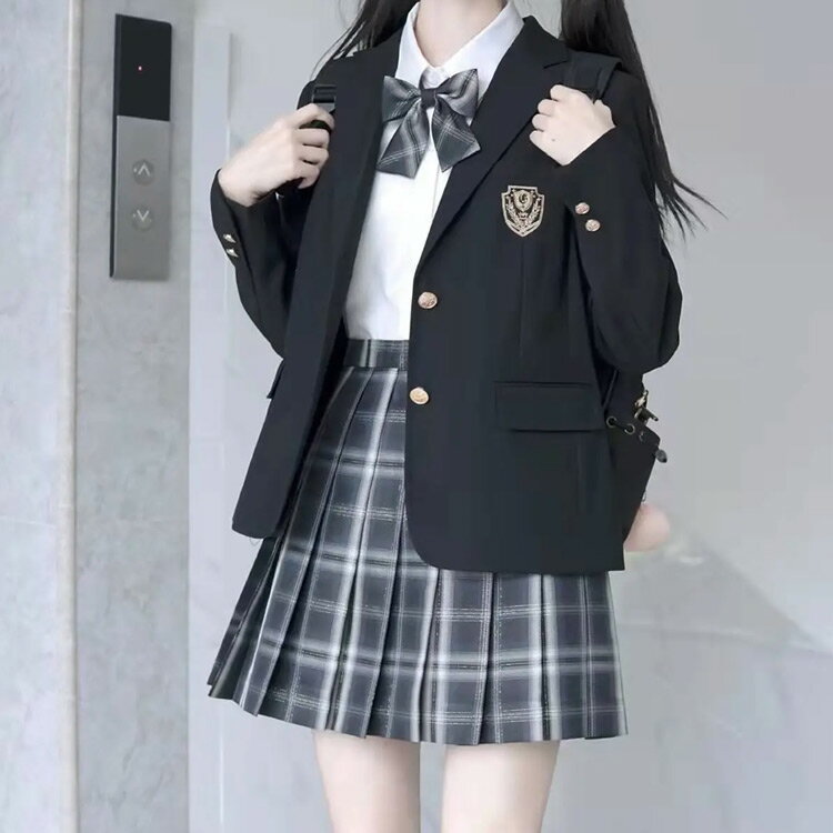 ブレザー 制服 入学スーツ スクールブレザー ジャケット スクール制服 JK制服 女子高生 男子高生 JK制服 DK制服 高校生 学生 中学 卒業式 入学式 通学 コスプレ衣装 送料無料 大きいサイズ 春 夏 秋 冬 ブラック
