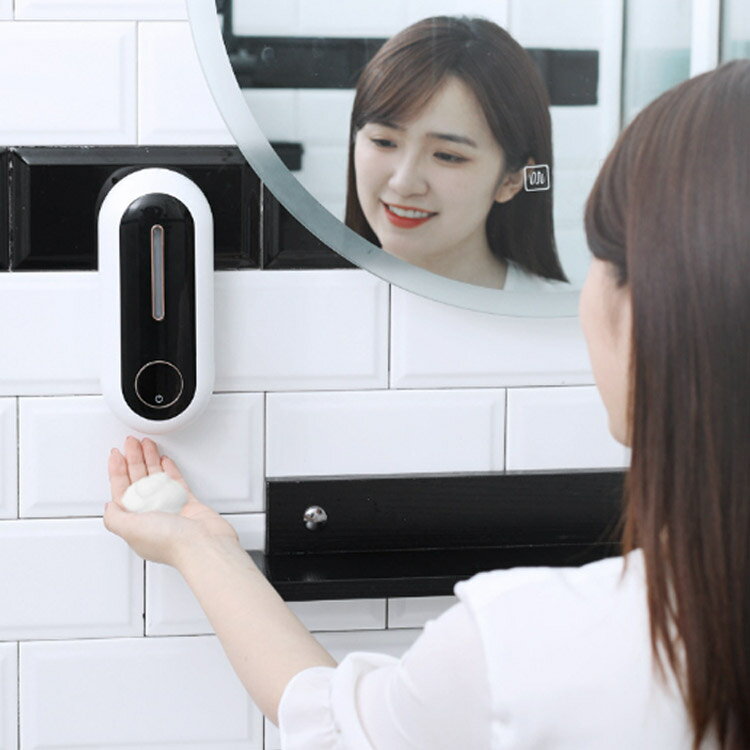 防水 自動手洗い器 温度計 充電式 ソープディスペンサー 温度表示 壁掛け 泡 泡タイプ 3段階調整 自動 環境温度検知 吐出量3段階調整 非接触 洗剤 手洗い 洗面所などに適用 type-c急速充電 子供用 ノータッチ式