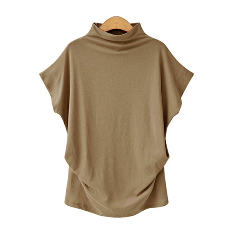 【9サイズ*全6色】Tシャツ ボトルネック カットソー レディース 半袖 トップス 大...