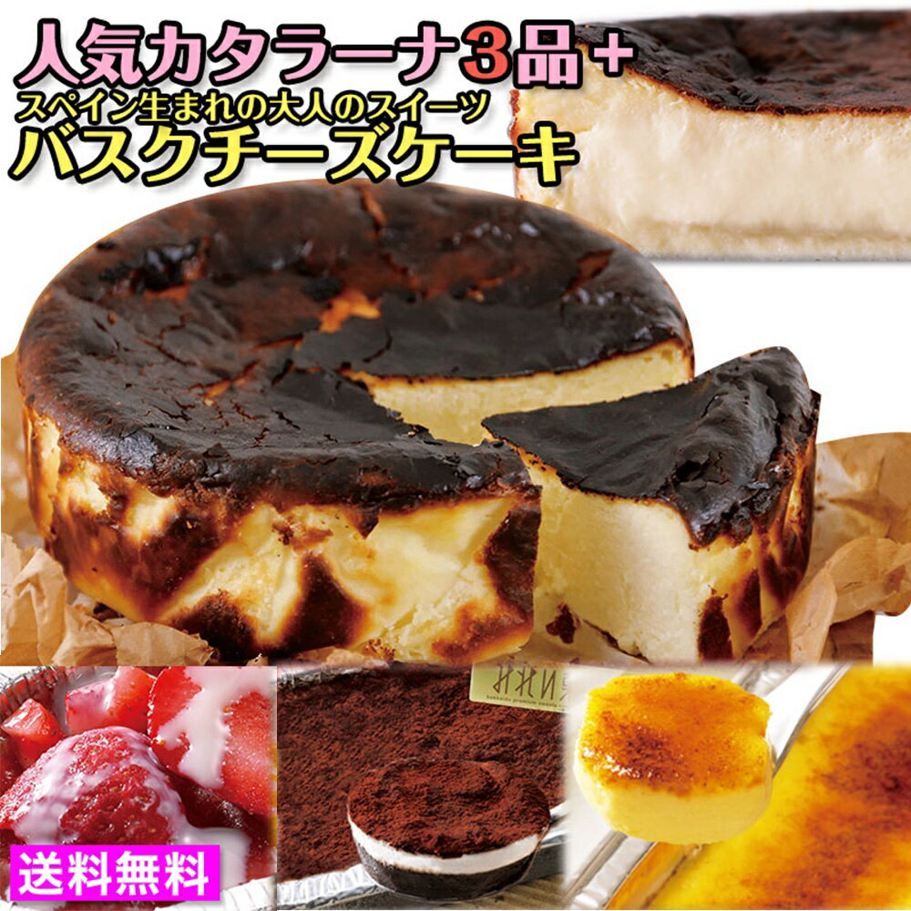 みれい菓 カタラーナ3品とバスクチーズケーキ（計1150g）