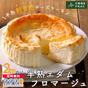 みれい菓 半熟 エダムフロマージュ 2個セット (直径約12cm 2〜4人前) お取り寄せスイーツ 北海道産 バスチー Basque アイス プリン クレームブリュレ 送料無料