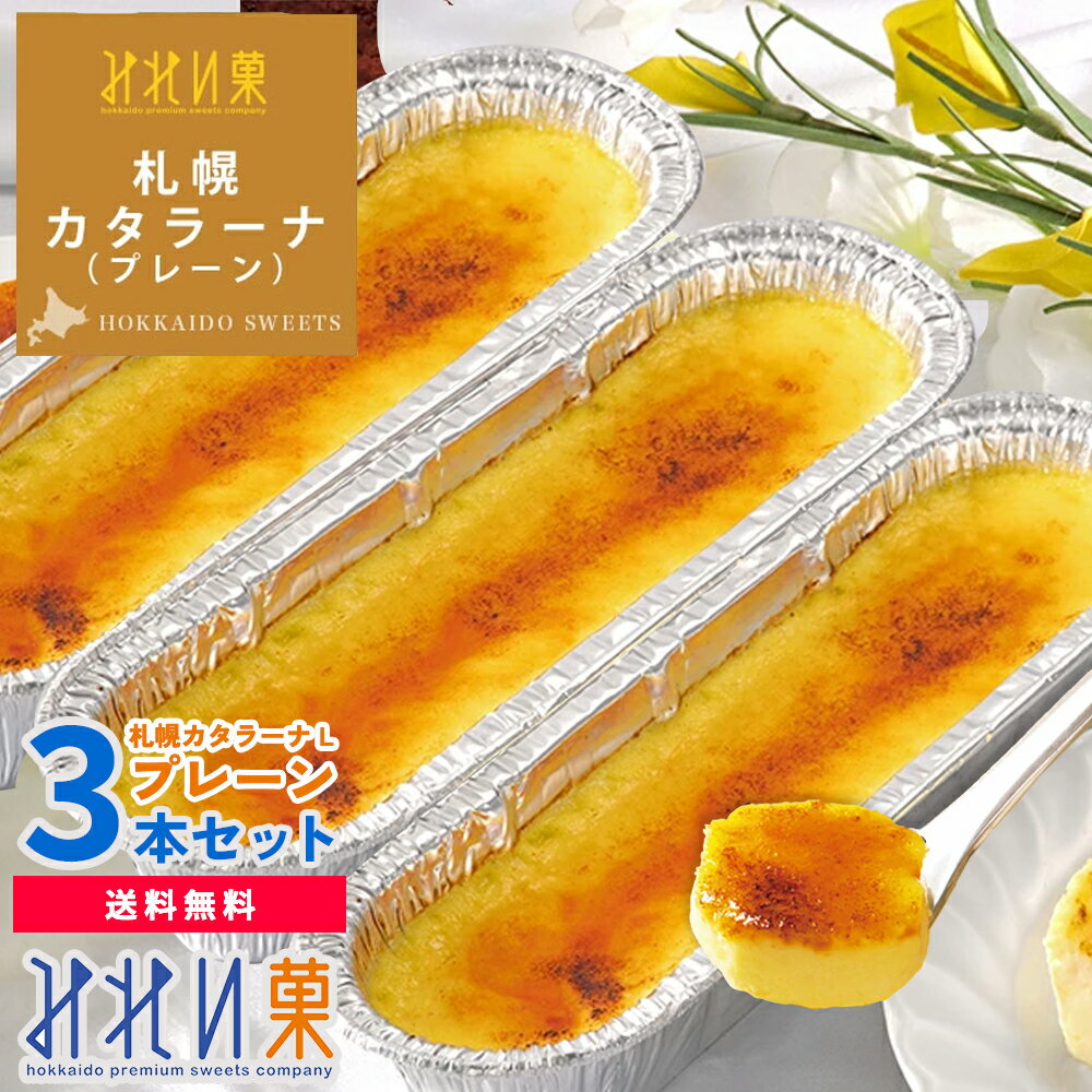 みれい菓 札幌カタラーナ L プレーン 260g×3本セット