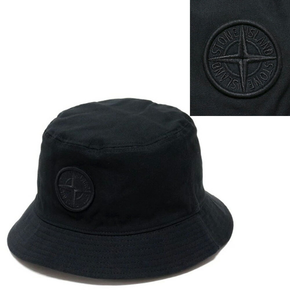 ストーンアイランド STONE ISLAND バケット ハット 帽子 (0006) K1S159100981 S0065 V0029 ブラック
