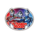 【30 OFF★メール便選択OK】シール＆アイロンアップリケ【ウルトラマンデッカー 集合柄ワッペン（3体】楕円★BANDAI