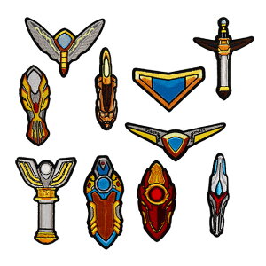 ウルトラマン刺繍ブローチコレクション 【変身アイテムVer.2★全10種 コンプリートセット(青箱】《ウルトラマンショップ限定》