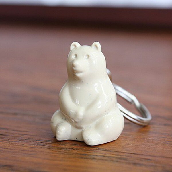PLASTEP「ポーラベア キーホルダー」しろくま貯金箱デザイン POLAR BEAR KEY RING 白くまキーホルダー キーリング フィンランド製 シロクマ 北欧のサムネイル
