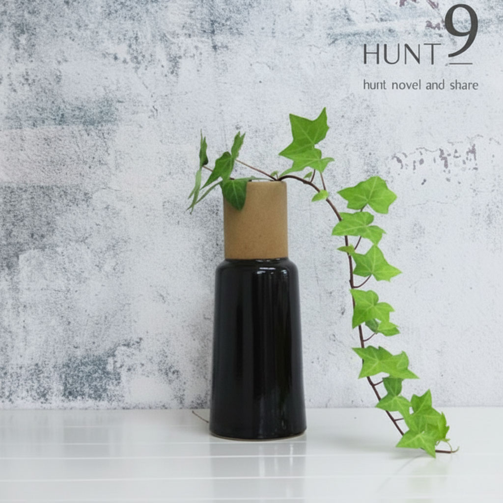 【ポイント5倍&最大250円OFF】 【送料無料】【アウトレット】 HUNT9 「 サミア フラワーベース 」ブラック 花瓶 花器 一輪挿し インテリア