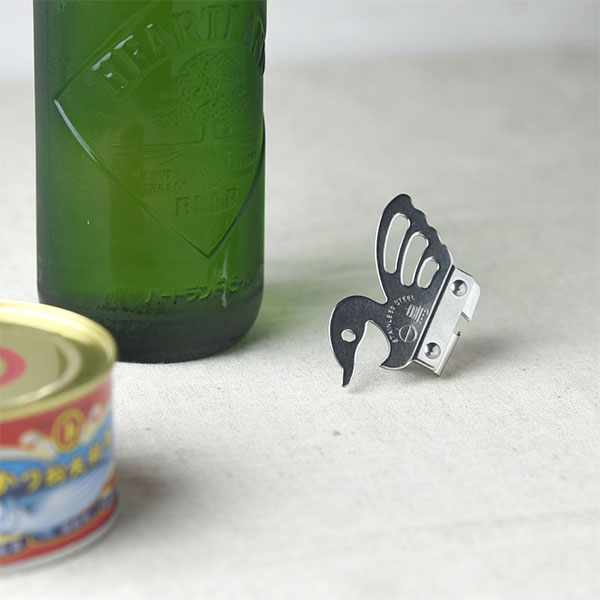 Swan can opener「白鳥の缶切り/栓抜き」おしゃれ 洋食器 ステンレスキッチンツール日本製