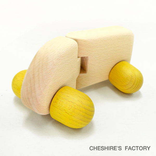 CHESHIRE'S FACTORY 「木のおもちゃ トレーラー」 ミニカー 押し車 手作り 国産 木製 ブナ 知育玩具 赤ちゃん ベビー 男の子 出産祝い fall2