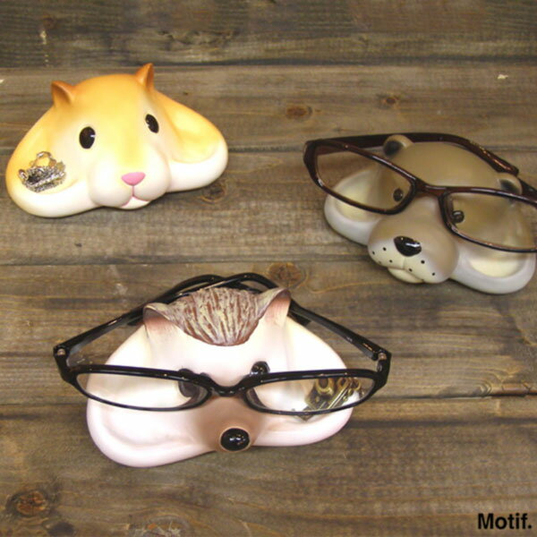 GLASSES STAND TRAY 「メガネスタンドトレイ」 ハリネズミ/ハムスター/カワウソ メ ...