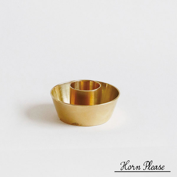 Horn Please 「BRASS キャンドルホルダー トレー」 ブラス 真鍮 ディスプレイ インテリア アンティーク 志成販売 クリスマス