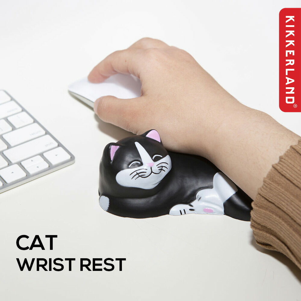 【ポイント5倍&最大250円OFF】 ギフト プレゼント KIKKERLAND 「キャットリストレスト」 猫のリストレスト 猫 ネコ ねこ キッカーランド 腕置...
