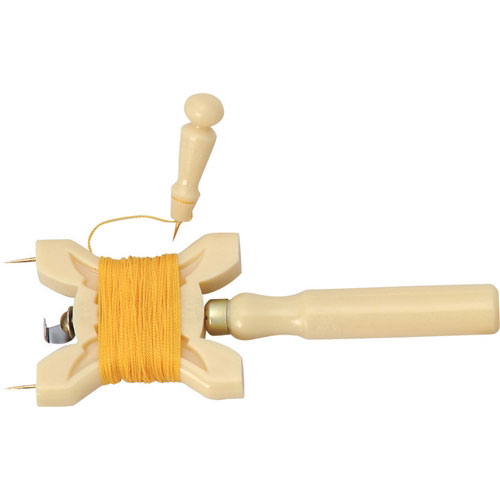 【用途】建築用水糸の巻き付け。【機能・特徴】糸・カルコ・糸巻きのセットです。【仕様】●色：黄色。【材質】●プラスチック。　