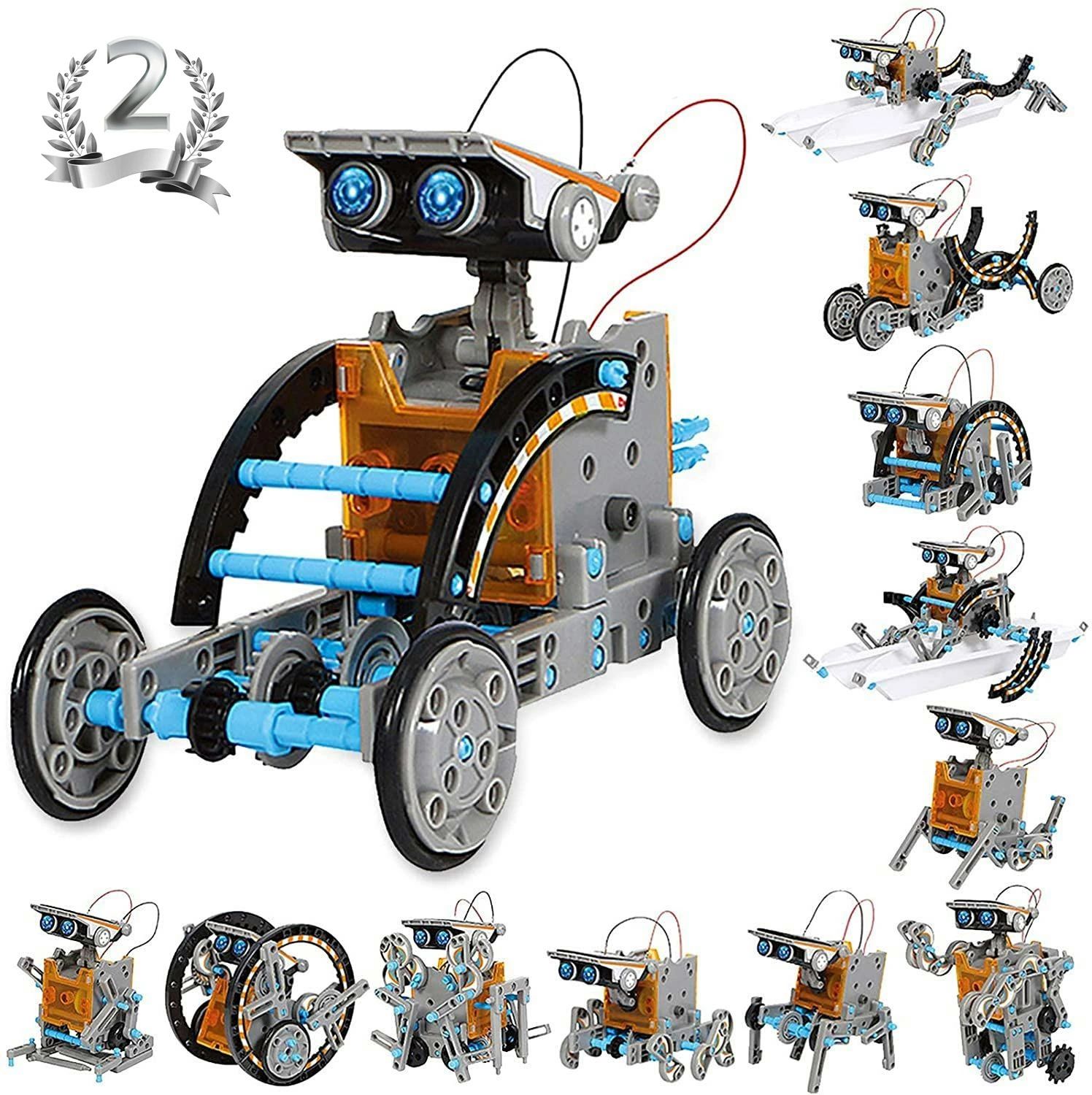 ランキング入賞 ロボットおもちゃ STEM教育ソーラーロボットキット キッズ 科学玩具 12種類ロボット DIY知育玩具キット 組み立て