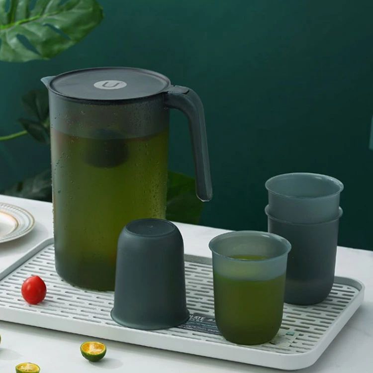 みろくshopの冷水筒 2リットル 2.5リットル ピッチャー 水差し 麦茶ポット 冷水ポット 大容量 シンプル 2本セット 広口｜アングル3