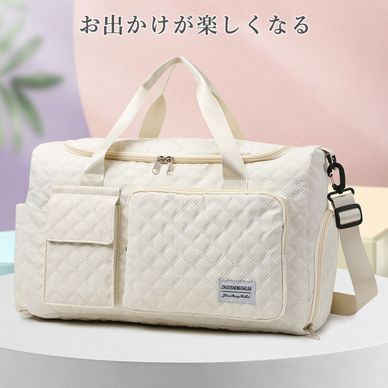 【2026年最新】【SALE！】ジム おしゃれ 旅行バック 修学旅行 ボストンバッグ 軽量 日帰り旅行 1泊 レディース 旅行かばん 大容 miroku01-10045599 みろくshop サンプル画像2