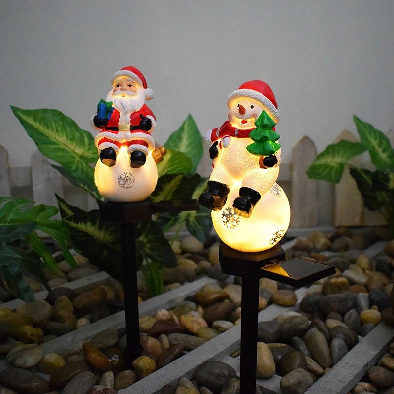 クリスマス飾りライト サンタクロース 2個セット クリスマス ソーラー ライト　ク...