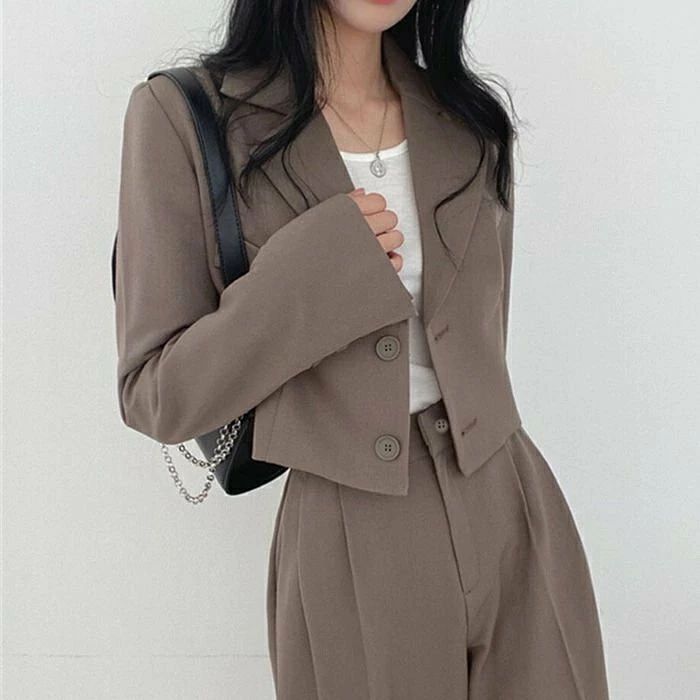 レディース 2点セット セットアップ 長袖 無地 春 秋 タックパンツ ロングパンツ ...