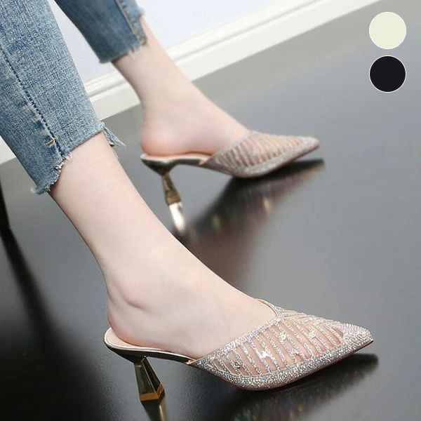 ■商品名：サンダル■素材 PU ■サイズ(cm) 22cm（34）/22.5cm（35）/23cm（36）/23.5cm（37）/24cm（38）/24.5cm（39）/25cm（40）■カラー #1 #2（ご参考の程度）■【ヒール】約6.3cm ■生産国 中国 注意点 ※お取り扱いの注意につきましては商品付属の商品タグをご参照ください。 ※商品のデザインやお客様の足の形により、感じ方に若干の個人差があります。 ※靴のサイズにつきましては、いわゆるサイズ（足長）だけで決まるものではなく、ワイズ（足囲）や足の形（特につま先の形や幅甲の高さなど）などさまざまな条件と、それぞれの靴のデザイン（ラスト・素材など）の相性等が関係いたします。 ※商品画像の色はお使いのブラウザや設定により、実物とは異なる場合がある事をご了承下さい。 ※サイズ数値はメジャー採寸ですので若干の誤差が生じる場合もございます。ご了承くださいませ。 ※機械による生産のため、生地の継ぎ目の若干のズレや多少のほつれなど、形やサイズに多少の誤差が生じる場合や他繊維が混紡している場合もございますが品質上の問題はございません。予めご理解下さいますようお願い致します。 ※海外生産の為、多少の縫製のほつれやインソールのしわ等、若干の接着剤残りなどある場合もございます。 ※製造過程での傷・汚れ、また入荷時の箱つぶれなどがございますので、予めご了承くださいませ。 ※商品によって素材の性質上・製造過程において染料などの特有の匂いが多少強く感じられるものもございます。 数日のご使用や陰干しなどで、ほとんど匂いは感じられなくなりますのでお試しください。 ※素材や製品の特性上、シワやヨレ、擦れ、多少の傷などがある場合があります、ご了承ください。