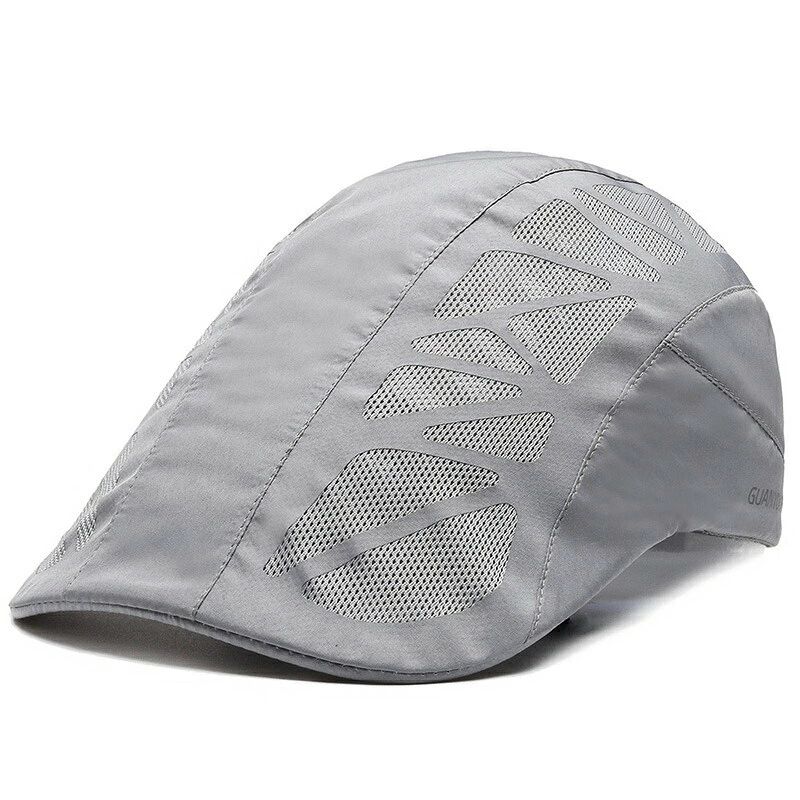 みろくshopの夏用帽子 メンズ ハンチング帽 ゴルフキャップ 日よけ メッシュ 通気性 サイズ調節 涼しい シンプル アウトドア 夏新作 きれいめ｜アングル3