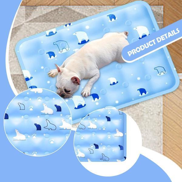 みろくshopのクッションパッド ベッド ペット用クールマット 猫 ライトブルー ソフト コンパクト クレート ポータブル ソファ用｜アングル2