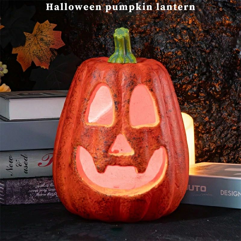 スリムパンプキンランタン 電池式 ハロウィン 飾り 玄関 かぼちゃ ハロウィン かぼちゃ 置物 ハロウィンかぼちゃ 光る 24cm ハロウィーンパンプキンランタン ハロウィーン 置物 庭 ハロウィン かぼちゃ 飾り ハロウィーン 飾り パンプキン ランタン 5