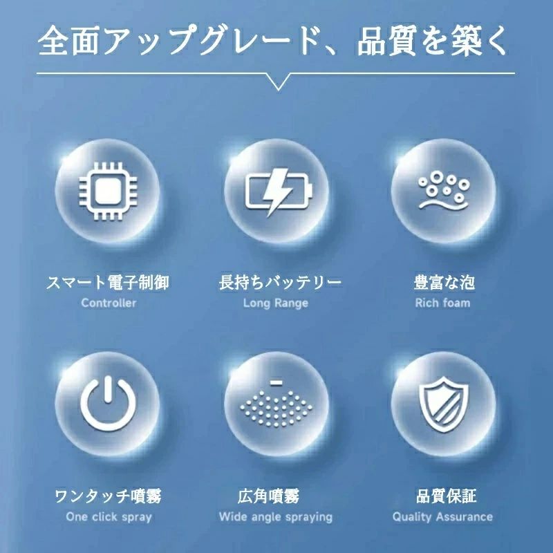 高圧洗浄器 蓄圧式スプレー スプレー USB充電式 蓄圧しなく噴霧器 じょうろ 電動 ...