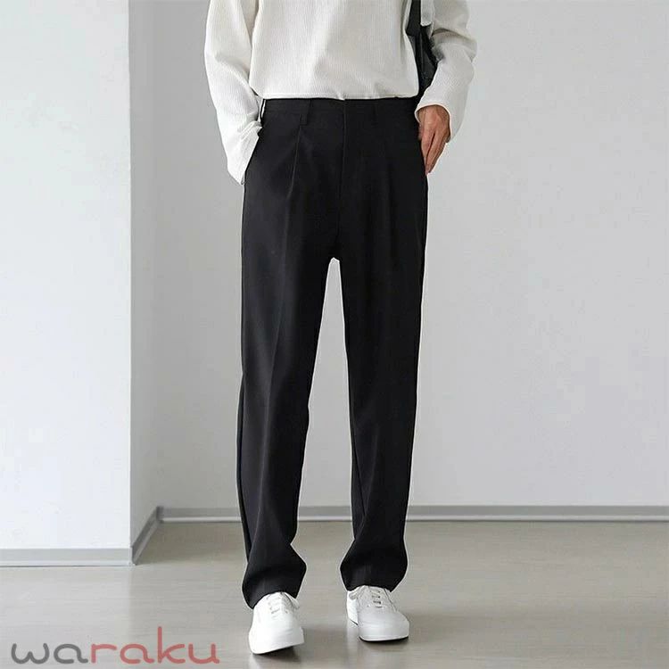 ズボン 春 夏 男子 制服 スラックス 学生ズボン 中学生 高校生 黒 長ズボン 丸洗い...