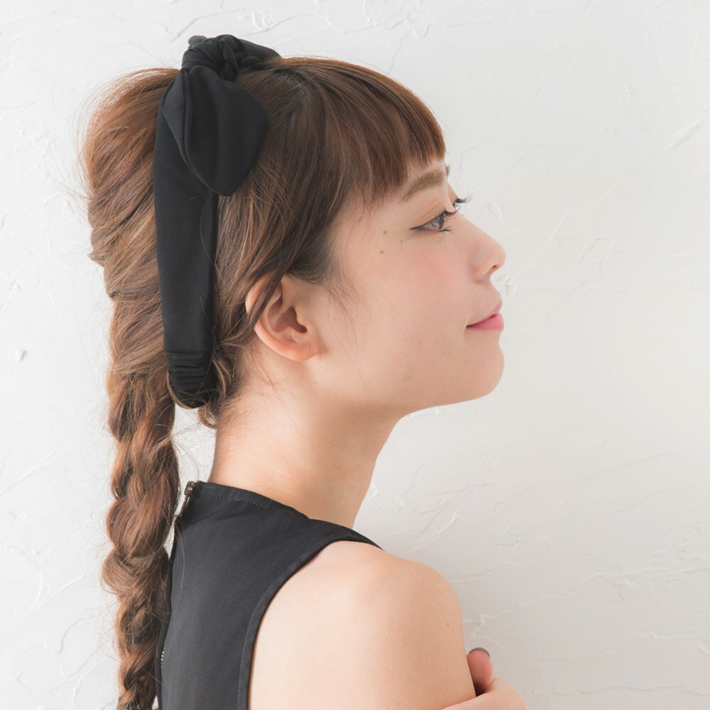 ワイヤー（ヘアバンド） 【2BUY 10%OFF！】カチューム ヘアバンド リボン ワイヤー入り 幅広 カチューシャ