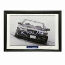 日産 ニッサン スカイライン R31 GTS-R 鉛筆画　名車　旧車　ノスタルジックカー　イラスト 絵画 デッサン 絵　A4サイズ 230mmX318mm 額付き 作者直筆サイン入り 車好き 男性 向け お誕生日 バースデー ギフト バレンタインデー プレゼント にも最適　全国送料無料