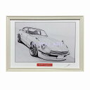 日産 ニッサン フェアレディ S30Z 鉛筆画 名車 旧車 ノスタルジックカー イラスト 絵画 デッサン 絵 A4サイズ 230mmX318mm 額付き 作者直...