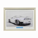 日産 ニッサン 180 SX カスタム 鉛筆画 名車 旧車 ノスタルジックカー イラスト 絵画 デッサン 絵 A4サイズ 230mmX318mm 額付き 作者直...