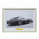 ニッサン 日産 フェアレディ32Z 鉛筆画 名車 旧車 ノスタルジックカー イラスト 絵画 デッサン 絵 A4サイズ 230mmX318mm 額付き 作者直筆サイン入り 車好き 男性 向け お誕生日 バースデー ギフト クリスマス プレゼント にも最適 全国送料無料