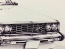 日産 ニッサン スカイライン ジャパンR改 鉛筆画　名車　旧車　ノスタルジックカー　イラスト 絵画 デッサン 絵　A4サイズ 230mmX318mm 額付き 作者直筆サイン入り 車好き 男性 向け お誕生日 バースデー ギフト バレンタインデー プレゼント にも最適　全国送料無料 2